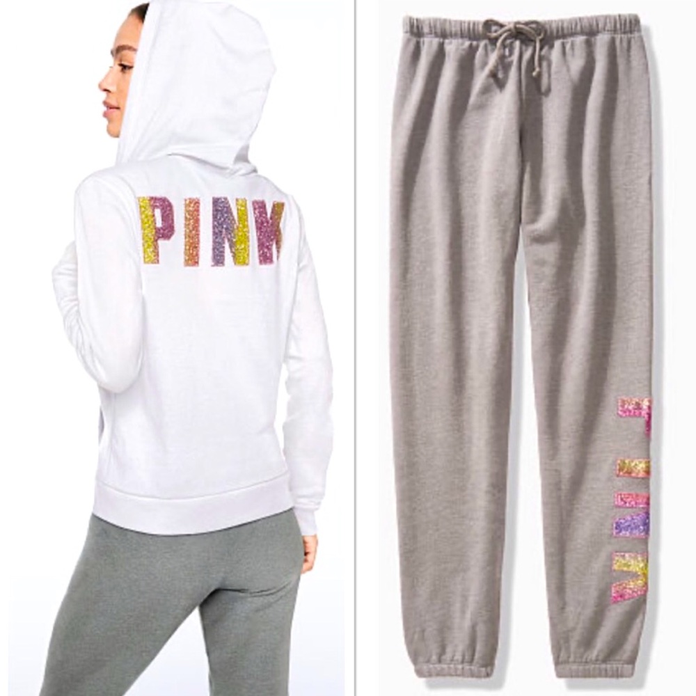 SOLD***VHTF VSPINK ombré bling set